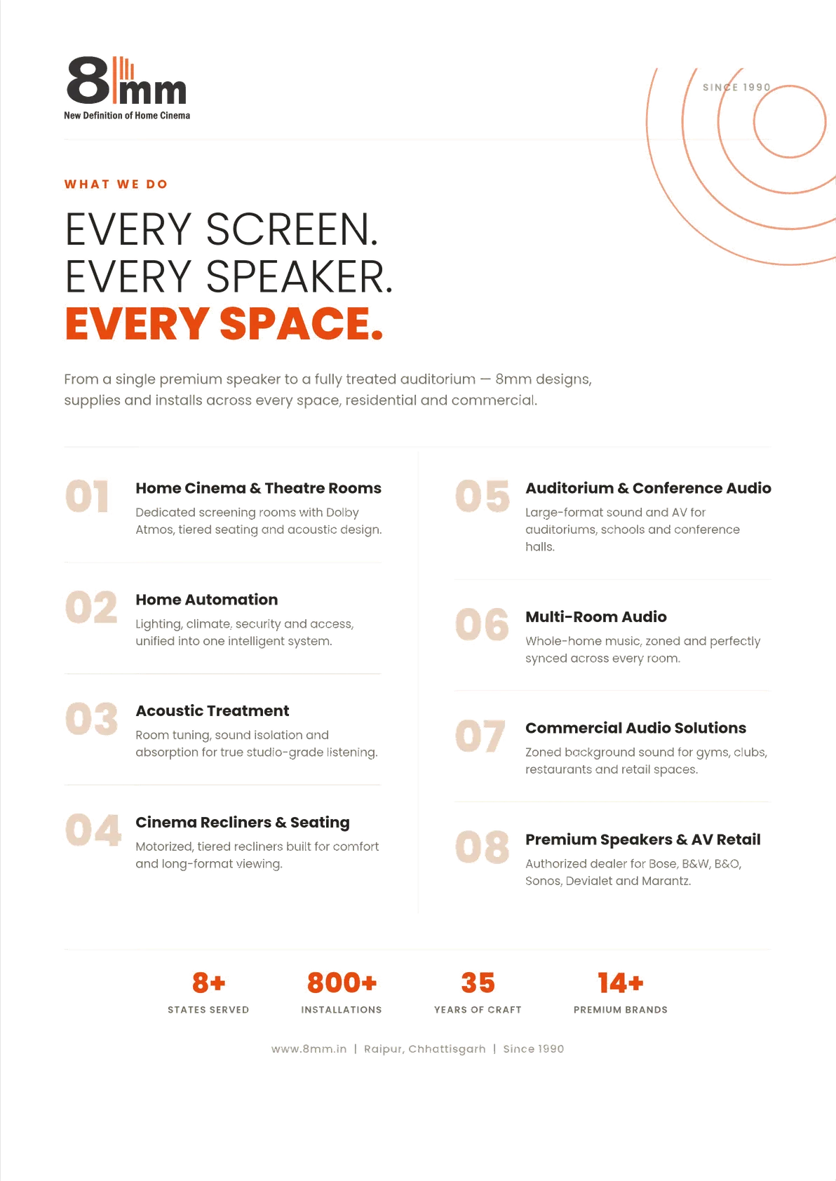 8mm - What We Do - Our Services